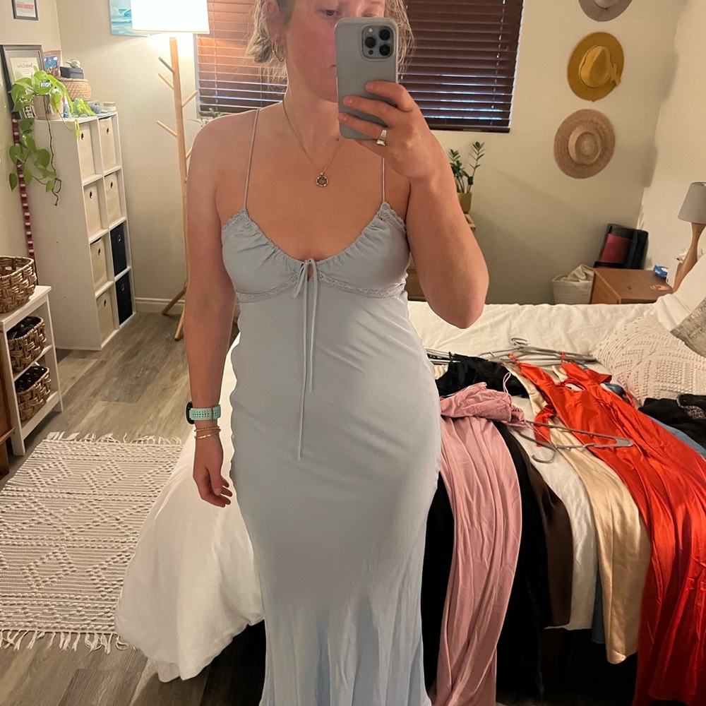 NWT EMILY MAXI DRESS BLUE - Picture 12 of 12